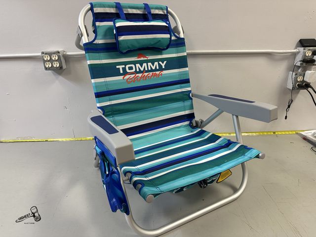 Lot 91-9351 - New TOMMY BAHAMA BEACH CHAIR - Tommy Bahama 5 Position Chair, Including Lay Flat - Aluminum Frame, O...