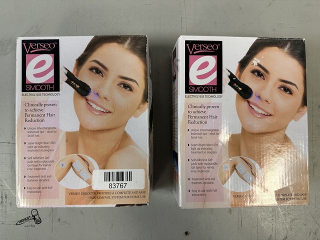 Lot 91-10397 - 2 VERSEO SMOOTH ELECTROLYSIS TECHNOLOGY KITS - CLINICALLY PROVEN TO ACHIEVE HAIR REDUCTION
