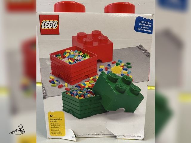 Lot 91-8617 - LEGO STORAGE BRICKS SET OF 2
