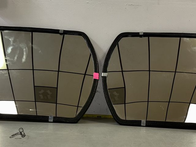 Lot 91-8187 - 2 LOW CLEARANCE SAFETY MIRRORS WITH BRACKETS 15" X 24"