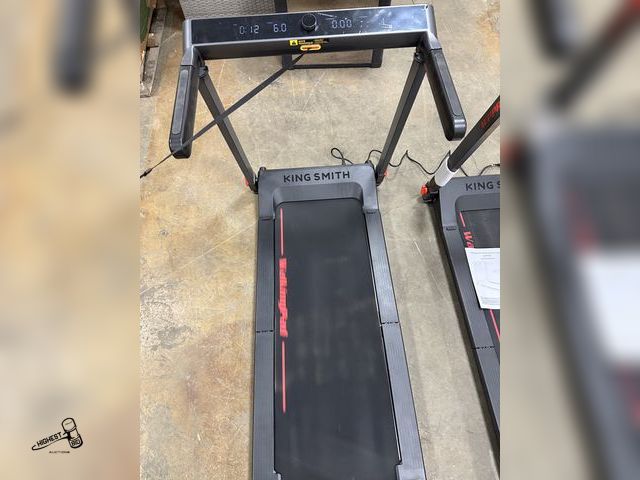 Lot 91-8020 - KINGSMITH WALKINGPAD PRO TREADMILL - DOUBLE FOLD AND STOW TECH - 18" X 48" TREAD BELT - MISSING POWE...