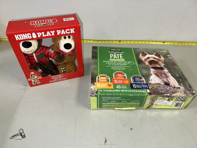 Lot 91-8459 - KIRKLAND SIGNATURE 3 FLAVOR VARIETY PACK PATE WET FOOD FOR SMALL BRED ADULT DOGS - MISSING 2 TRAYS -...