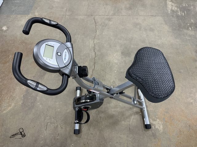 Lot 91-7025 - EXERPEUTIC UPRIGTH FOLDING BIKE WITH AIRSOFT SEAT - EXCLUSIVE PATENTED 2.75" THICK FOAM AIRSOFT SEAT...