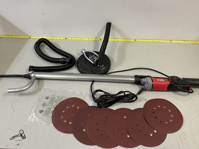 Lot 91-8240 - ZENY 800W Electric Drywall Sander Adjustable Variable Speed w/ 6 Sand Pads
