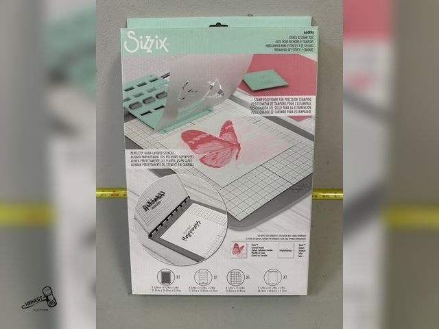 Lot 91-8383 - New SIZZIX STENCIL &amp; STAMP TOOL