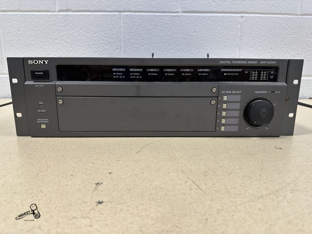 Lot 91-10353 - SONY DIGITAL POWERED MIXER SRP-X500P - NO POWER CORD