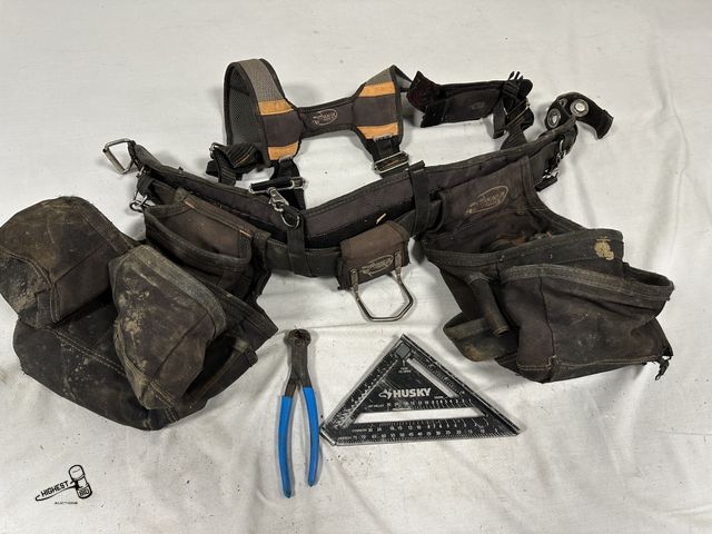 Lot 91-7598 - DEAD ON TOOLS TOOL BELT WITH OVERALL STRAPS - MISC TOOLS