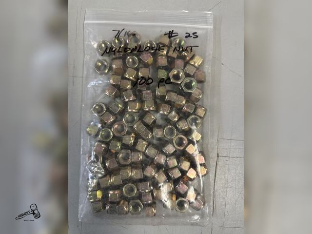 Lot 91-6315 - 7/16 NYLON LOCK NUTS - 100 PIECE