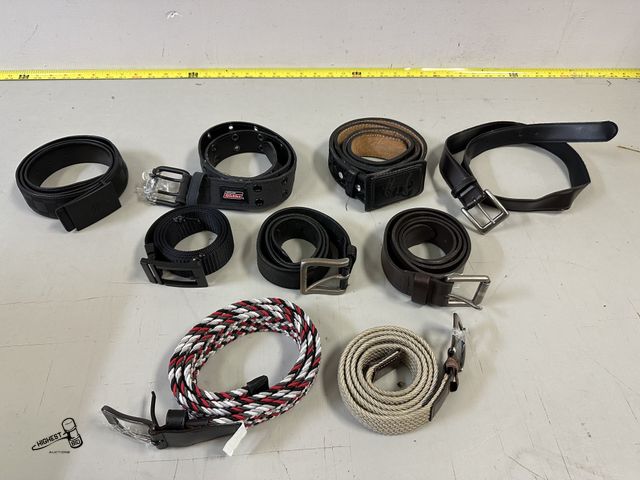 Lot 91-7398 - 9 ASSORTED BELTS - NIKE - ESTAMPIDA - LOUIS VUITTON &amp; MORE
