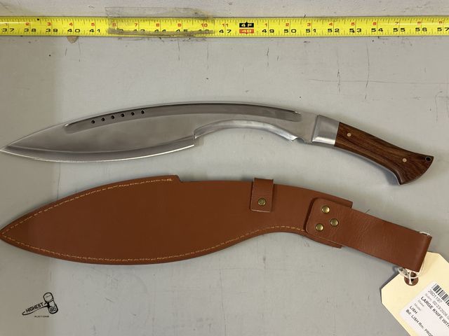 Lot 91-9663 - 19" LARGE KNIFE WITH SHEATH CASE