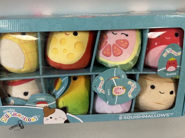 Lot 91-7514 - ORIGINAL SQUISHMALLOWS SET OF 8 IN PACK - 5" TALL - GREAT GIFT IDEA