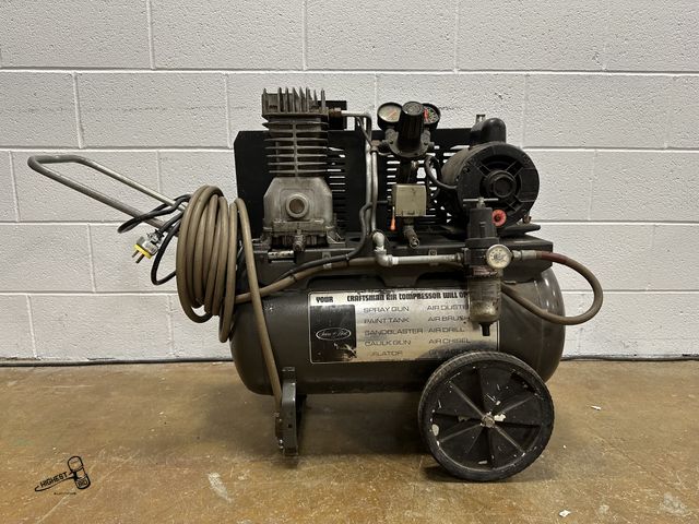 Lot 91-10500 - CRAFTSMAN AIR COMPRESSOR ON WHEELS