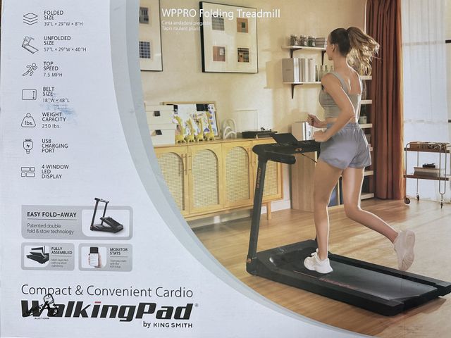 Lot 91-8801 - WALKING PAD BY KING SMITH WPPRO FOLDING TREADMILL - IN BOX LIKE NEW