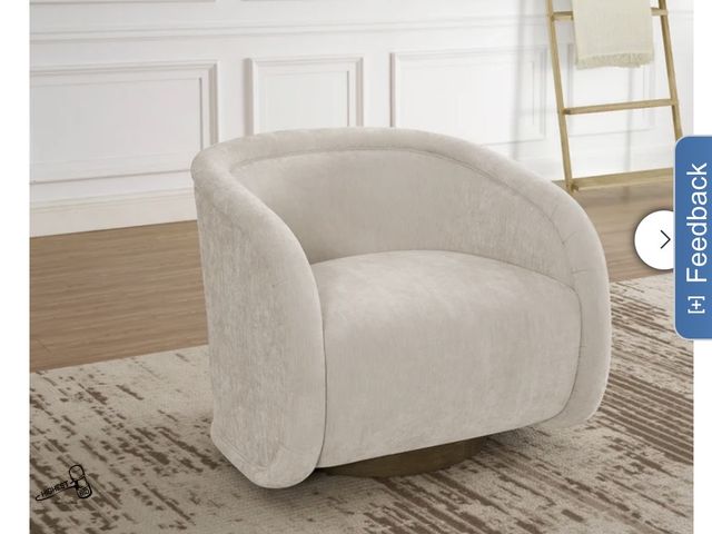 Lot 91-8807 - New MSRP$ 399.99 Henredon Aspen Hill Fabric Swivel Chair - NEW IN BOX - Material: 100% Polyester Fab...