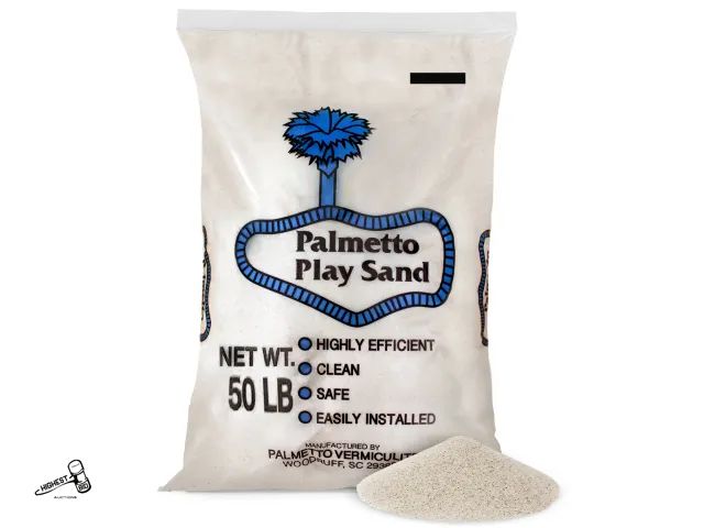 Lot 91-9915 - MSRP $27.99 Palmetto Natural &amp; Fine Play Sand for Sandbox, Sensory Bin, and Water Table, 50 lb B...