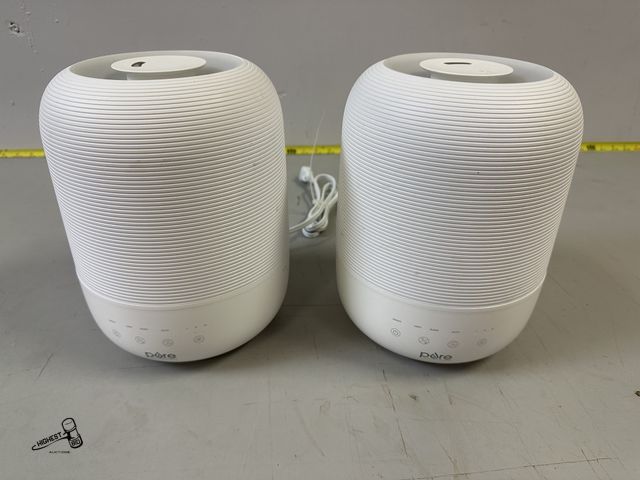 Lot 91-6961 - PURE ENRICHMENT HUME SENSE TOP FILL HUMIDIFIER 2 PACK - COULDNT GET ONE TO WORK - SOFT GLOW NIGHT LI...