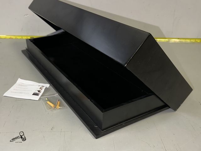 Lot 91-9341 - CONCEALED FLOATING SHELVE BLACK 10" X 24"