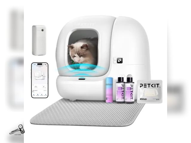 Lot 91-9795 - New MSRP $449.99IN THE BOX PETKIT PuraMax 2 Self Cleaning Cat Litter Box, Performance Automatic Cat ...