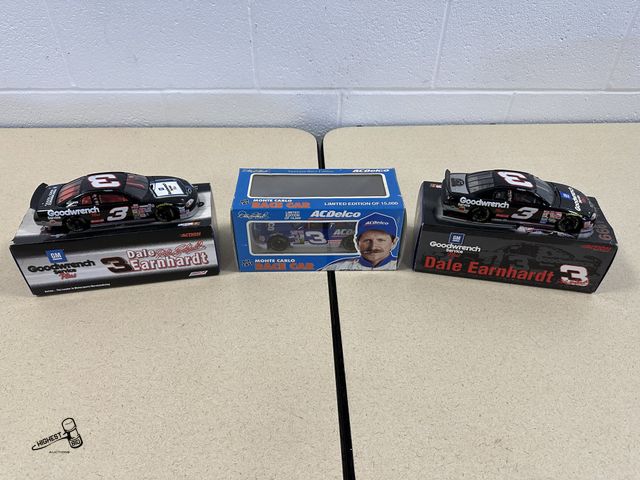 Lot 91-6991 - 3 DALE EARNHARDT STOCK CARS - ACTION GOODWRENCH SERVICE DALE EARNHARDT 1:24 SCALE STOCK CAR - ACTION...