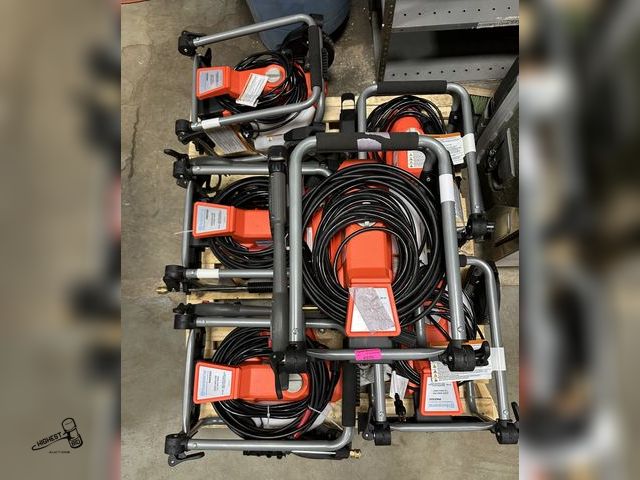 Lot 91-6575 - 6 HUSQVARNA ELECTRIC PW2300 PRESSURE WASHERS - ALL NEED REPAIRED - INCLUDES SOME HOSES, WANDS, AND N...