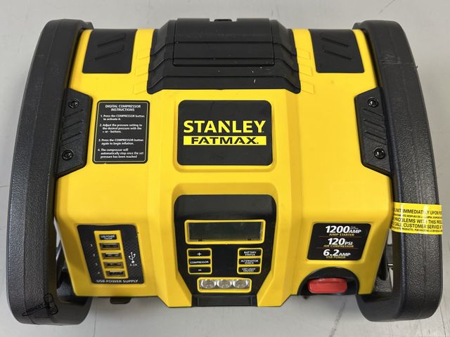 Lot 91-9555 - MSRP $90 Stanley Fatmax Professional Power Station With 120 PSI Air Compressor