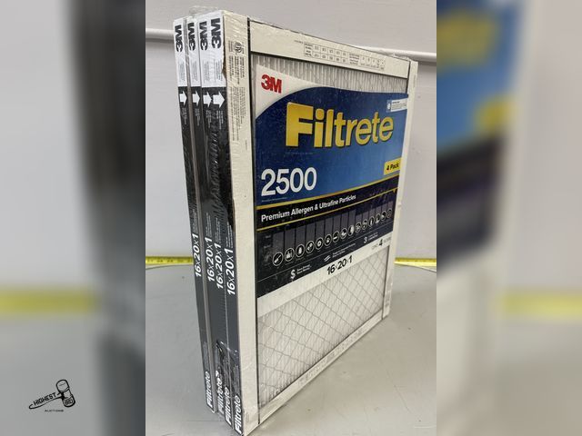 Lot 91-8650 - 3M FILTRETE 2500 4 PACK - 16" X 20" X 1"