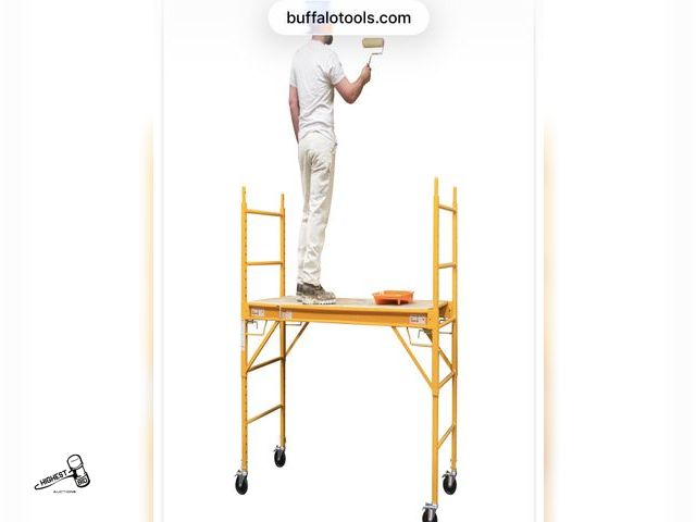 Lot 91-9048 - New PRO-SERIES - 6 ft. x 6 ft. x 2.4 ft. Multi-Use Drywall Baker Scaffolding with 1000 lb. Capacity