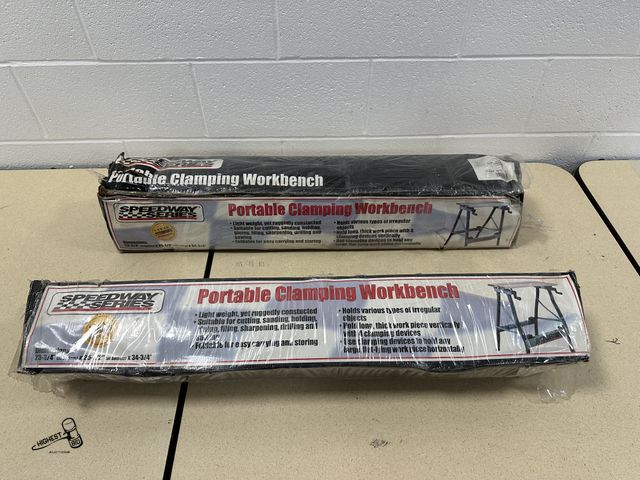 Lot 91-7062 - 2 SPEEDWAY SERIES PORTABLE CLAMPING WORKBENCHS