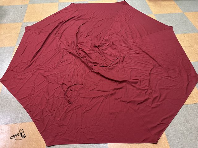 Lot 91-8820 - OUTDORA 10' BURGANDY RED UMBRELLA COVER ONLY