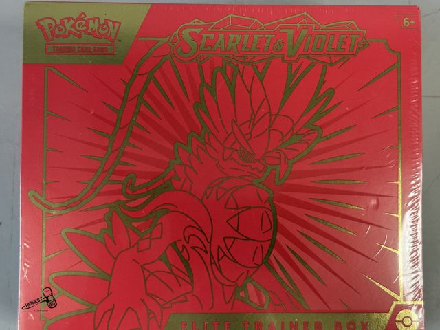 Lot 91-9580 - New SEALED IN BOX SCARLET &amp; VIOLET ELITE TRANIER BOX POKEMON CARDS 2023