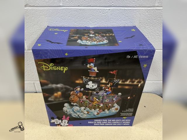 Lot 91-10564 - DISNEY ANIMATED PIRATE SHIP WITH LIGHTS AND MUSIC JUST IN TIME FOR HALLOWEEN