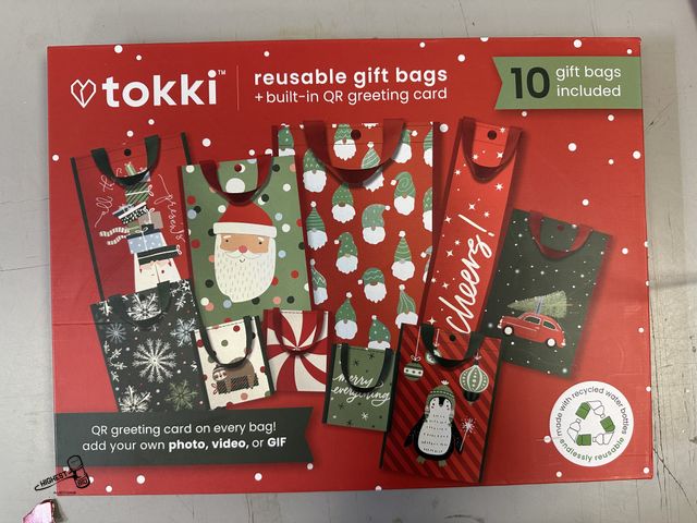 Lot 91-7217 - New TOKKI REUSABLE 10 GIFT BAGS