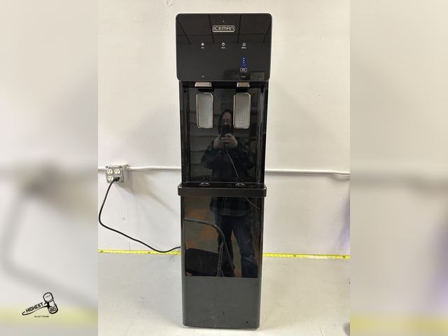 Lot 91-8546 - ICEMAN  ICE MAKER &amp; WATER DISPENSER  WATER DISPENSER  UNIT TESTED AND WORKS FOR HOT AND COLD WAT...