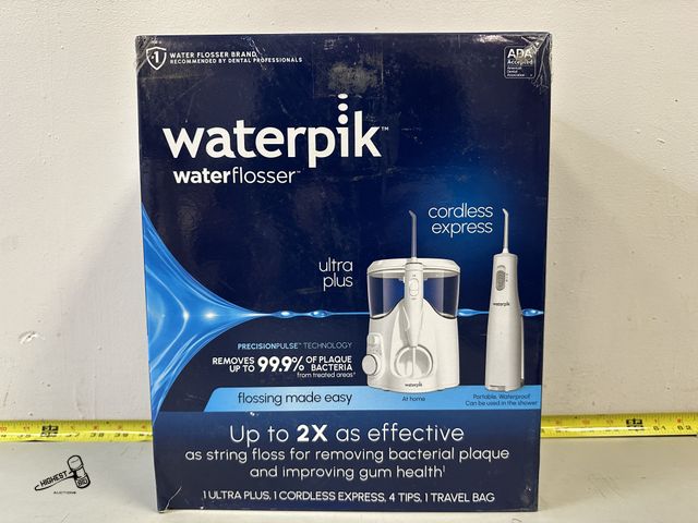 Lot 91-10459 - New MSRP $ 79.93 Waterpik Ultra Plus and Cordless Express Water Flosser