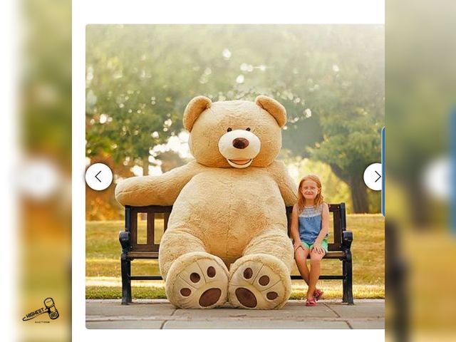 Lot 91-7521 - New MSRP $ 299.00 - 93" PLUSH BEAR, BLONDE - Need a Hug? Just go for it with this lovable oversized ...