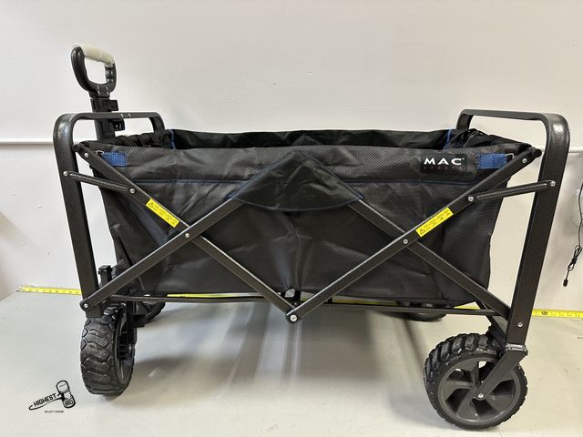 Lot 91-8876 - MAC SPORTS FOLDING WAGON WHEELS SEEM BENT STILL ROLLS