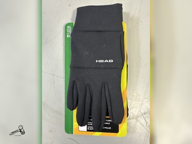 Lot 91-7324 - New HEAD - MEN'S TOUCHSCREEN RUNNING GLOVES - SIZE X - LARGE - TOUCHSCREEN COMPATIBLE - HIGH GRIP SI...