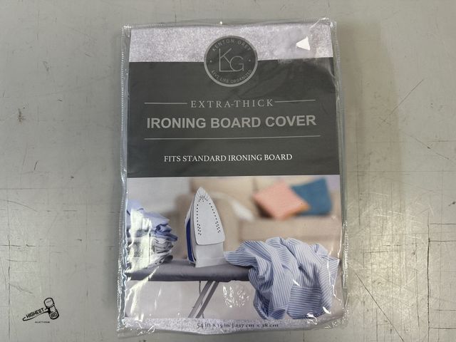 Lot 91-10186 - NEW KENTON GREY LLG EXTRA THICK IRONING BOARD COVER FITS A STANDARD IRONING BOARD