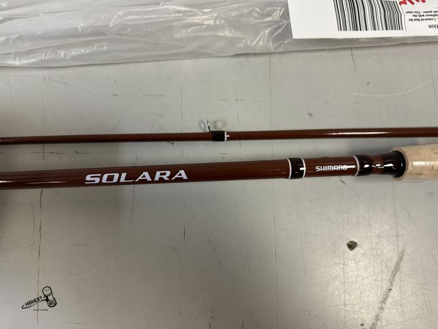 Lot 91-9549 - New SOLARA SHIMANO FISHING ROD SLCGGMH2A LEGNTH:6'6" MONO LINE:12 - 17LB POWERPRO:30-50LB LURE WT:3/...