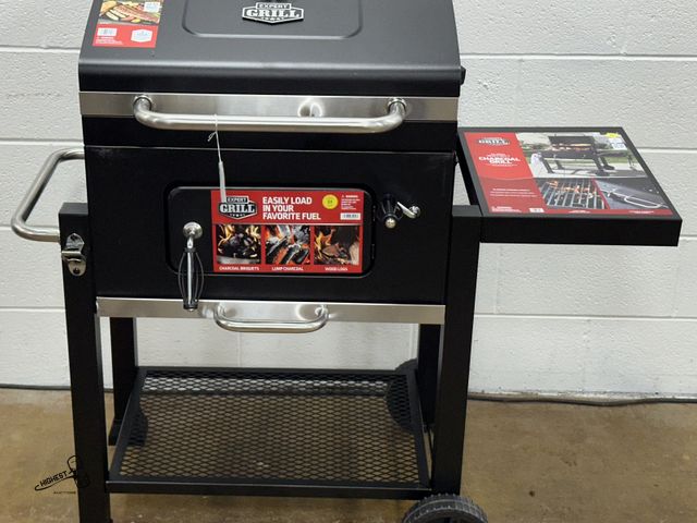 Lot 91-9823 - New MSRP $124.00 Expert Grill Charcoal Grill, 24 Inch Heavy Duty Charcoal Grill with Wheels, Black N...