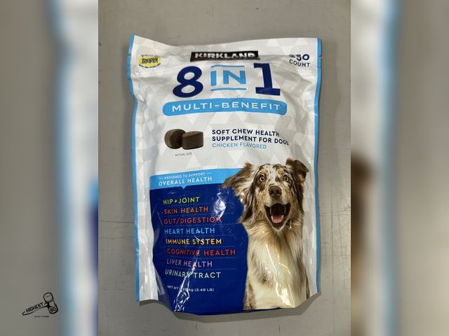 Lot 91-8480 - KIRKLAND SIGNATURE 8 IN 1 MULTI-BENEFIT SOFT CHEWS HEALTH SUPPLEMENT FOR DOGS - CHICKEN FLAVORED - 2...