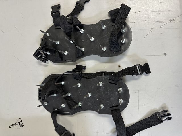 Lot 91-6373 - LAWN AERATOR SHOES - SPIKE SHOES FOR SELF LEVELLING FLOOR