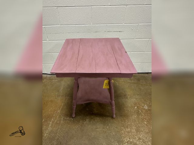 Lot 91-8202 - 24" SQUARE TABLE WITH SHELF 30" TALL