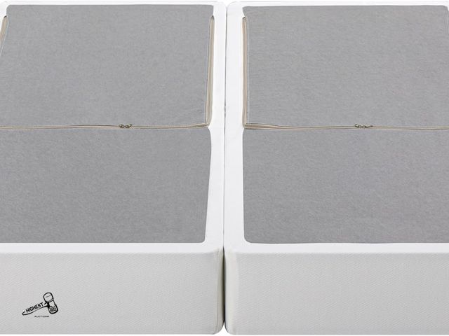 Lot 91-6281 - ZINUS 9 INCH BOX SPRING WITH COVER - NO ASSEMBLY MATTRESS FOUNDATION - STURDY METAL STRUCTURE - SPLI...