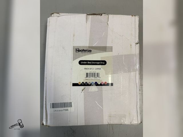 Lot 91-7808 - NEATERIZE UNDER BED STORAGE BAG PACK OF 2 - NEW