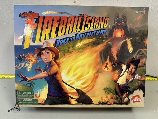 Lot 91-7986 - FIRE BALL ISLAND RACE TO ADVENTURE BOARD GAME NEW IN BOX