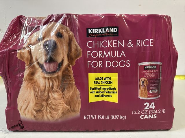 Lot 91-8451 - New KIRKLAND SIGNATURE - CHICKEN &amp; RICE FORMULA FOR DOGS - COMPLETE AND BALANCED FOR ALL LIFE ST...