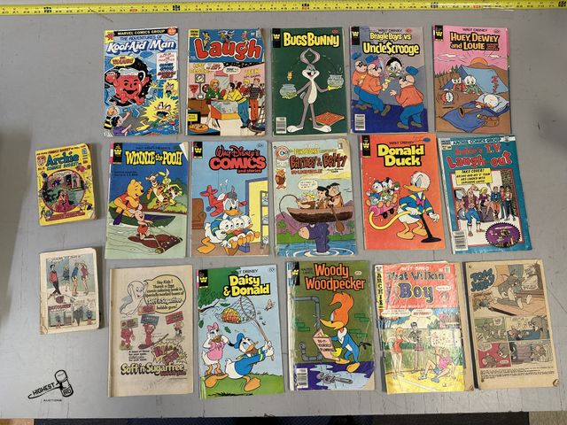Lot 91-7078 - 17 COMICS FROM THE 70'S AND 80'S - JUGHEAD, ARCHIE COMICS DIGEST, WALT DISNEY JUNIOR WOODCHUCKS, WAL...
