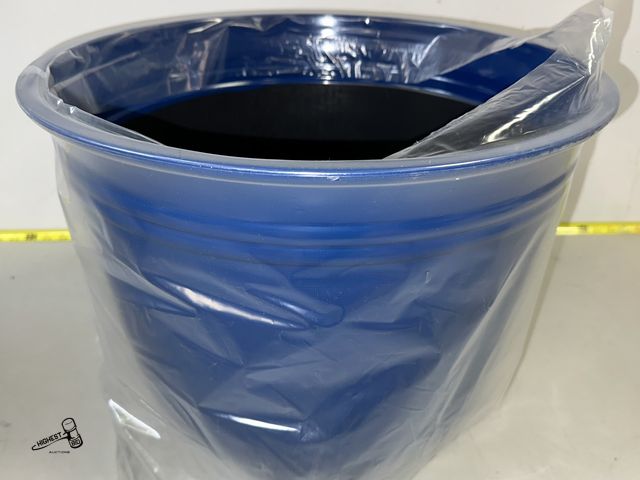 Lot 91-8673 - 18" THEO RESIN PLANTER COLBALT BLUE - SOME PHOTOS USED FOR DISPLAY PURPOSES ONLY