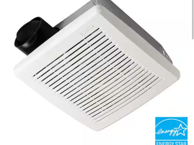 Lot 96-179353 - Broan-NuTone 
Economy 50 CFM, Wall or Ceiling, No Cut, Roomside Installation, Bathroom Exhaust Fan, ...